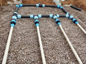 Part of a Wisconsin Drains system at an industrial facility.