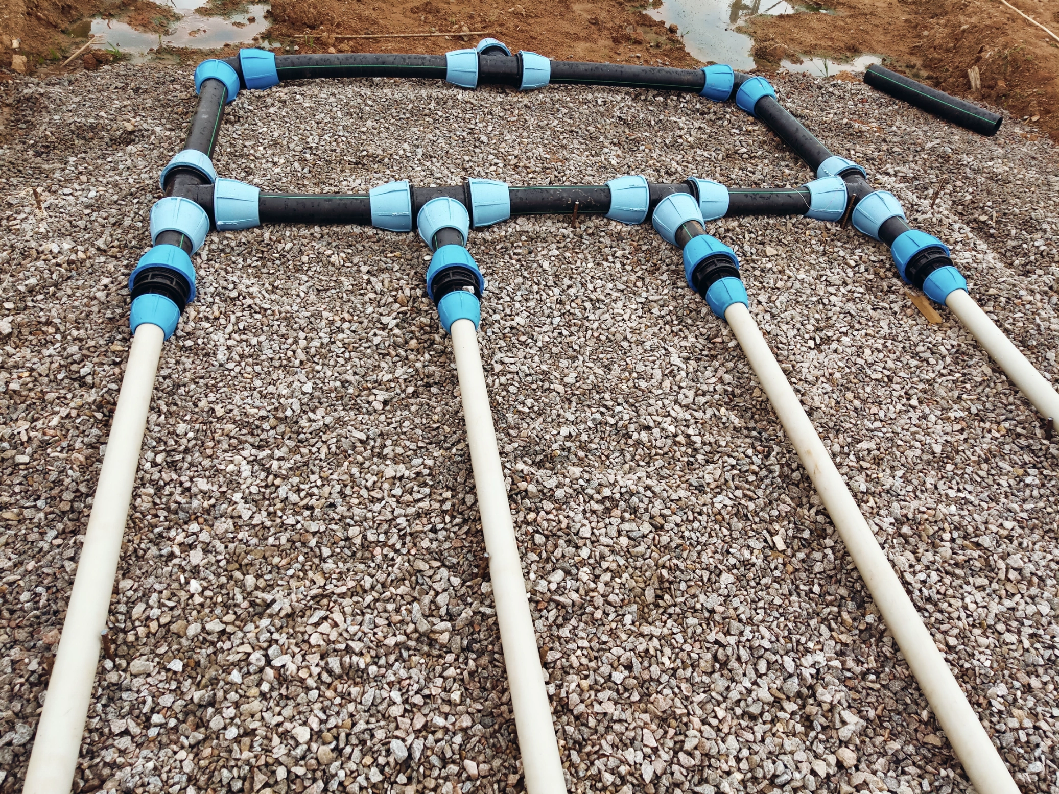 Part of a Wisconsin Drains system at an industrial facility.
